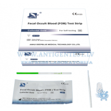 22# 50 gab (Pašlietošanas) DeepBlue Medical - Fecal Occult Blood (FOB) Test Strip (Colloidal Gold)